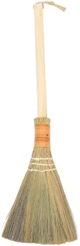 ULTECHNOVO Natural Vietnamese Straw Broom for Cleaning