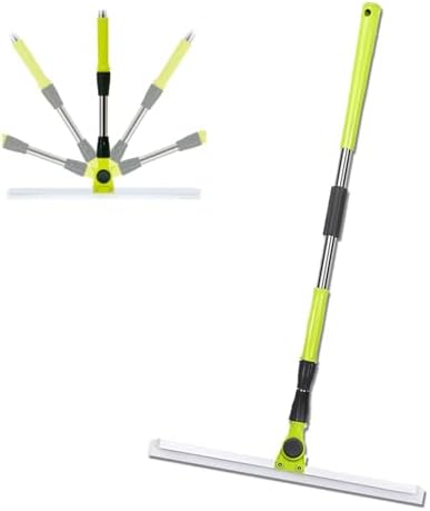 Silicone Broom with 51cm Handle for Smooth Floors and Rugs