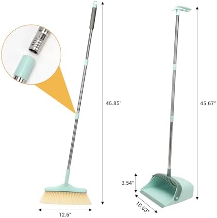 Sayene Angle Broom with Dustpan Combo Set