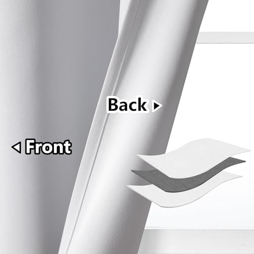 AOSKY Door Curtains Light Blocking Privacy Drapes 25x80