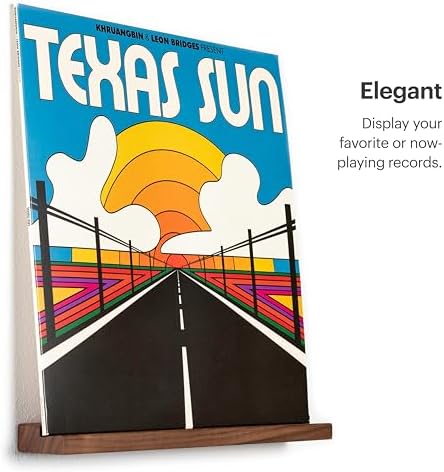 MNKE Vinyl Record Wall Mount - Elegant Solid Wood Display Ledge