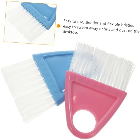 TOKIDNY 2sets Desktop Dustpan Broom Set Pet Hair Cleaning Tool