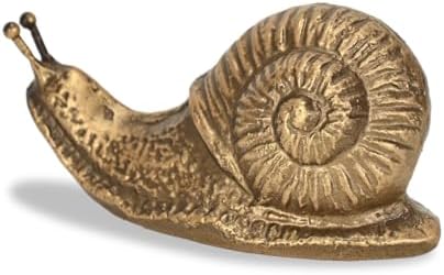 Cheungs Verdor Golden Snail Cast Iron Decor 25