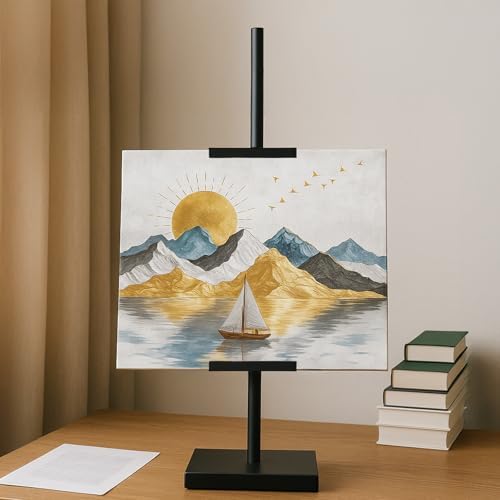 Tucnoeu Adjustable Metal Easel for Art and Photos