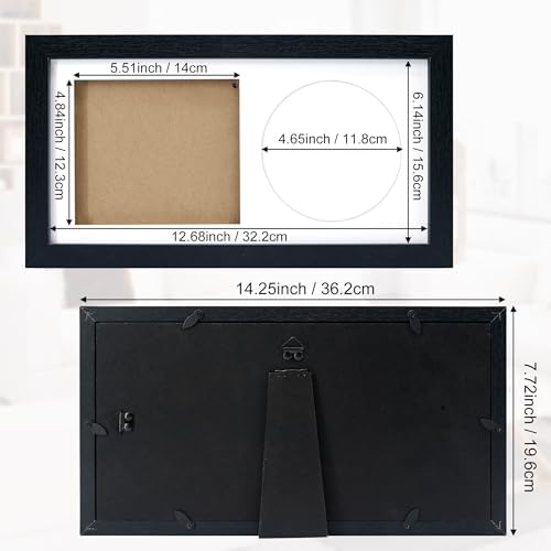 Hodeframe CD Wall Display Frame Black with White Mat