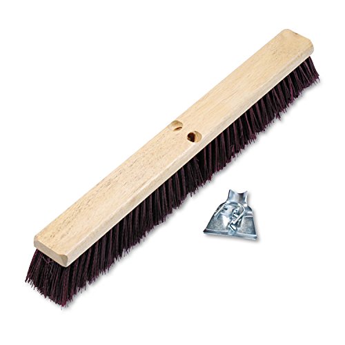 Boardwalk 20324 Floor Brush Head - 3 14 Maroon Stiff Bristles