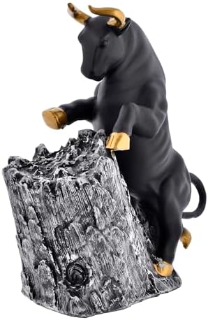 Antique Geometric Bull Sculpture Home Decor Ornament