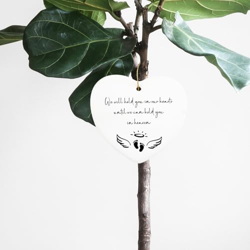 Baby Loss Gifts We Will Hold You in Our Hearts Hanging Ornament