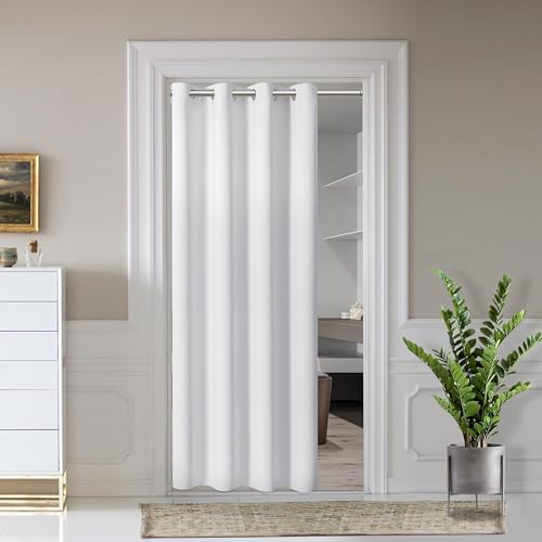 AOSKY Door Curtains Light Blocking Privacy Drapes 25x80