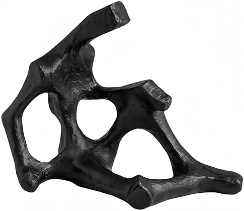 WAZAIGUR Modern Black Abstract Sculpture Decor