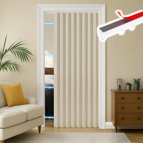 RINHARTEX Blackout Accordion Curtain Set
