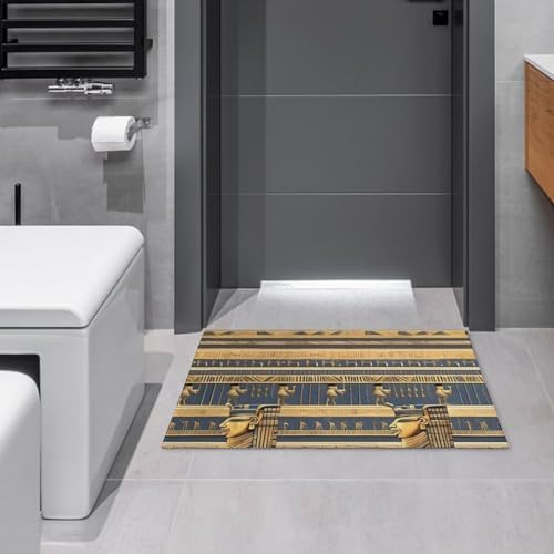 Egyptian Pharaonic Frescoes Area Rugs Non-Slip Velvet