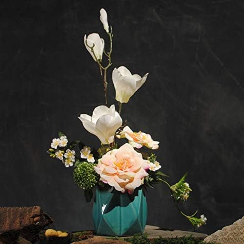 Artificial Magnolia Flower in Pot Romantic Silk Decoration