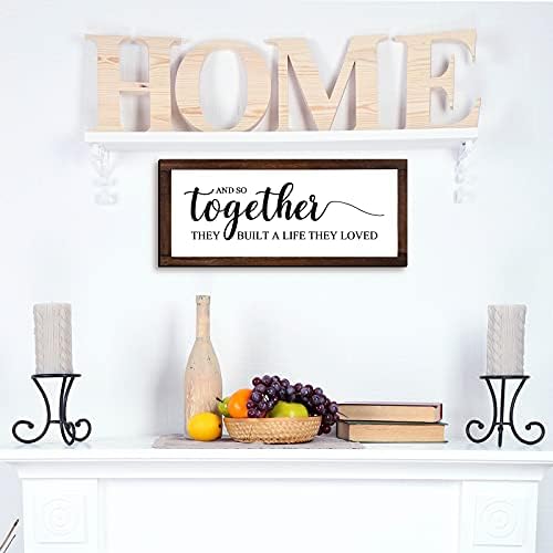 Jetec Together They Built A Life They Loved Wall Sign