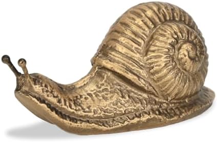 Cheungs Verdor Golden Snail Cast Iron Decor 25