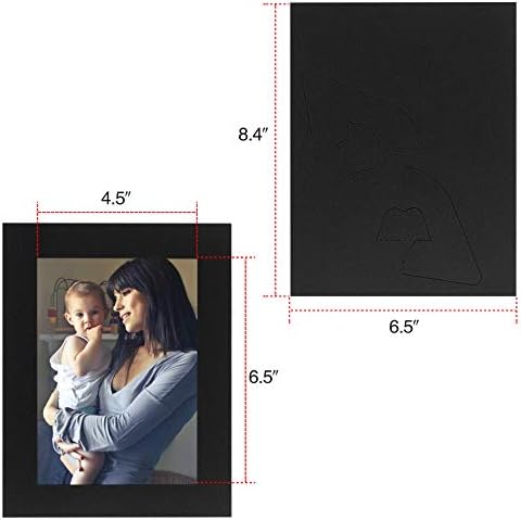 Golden State Art 5x7 Picture Frames With Easel Pack Of 25 Black