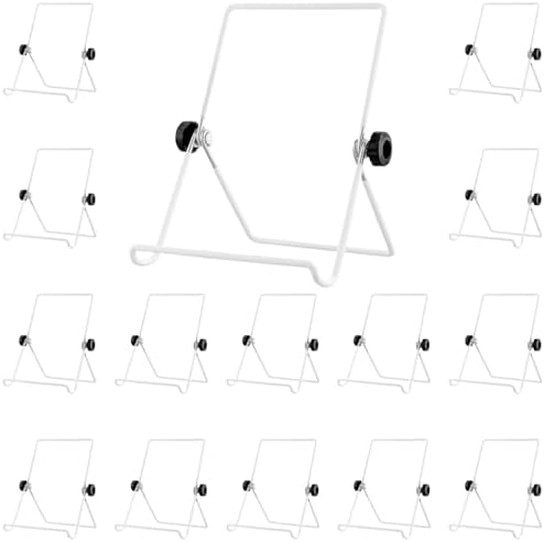 KEILEOHO 15 Pack Adjustable Metal Wire Easels