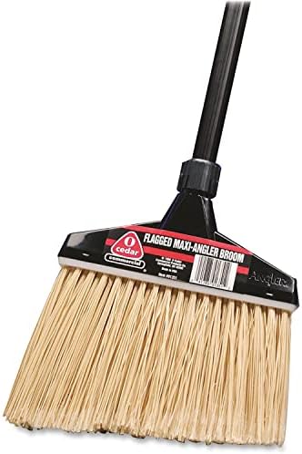 Diversey O-Cedar MaxiPlus Professional Angle Broom 51-Inch Handle Black