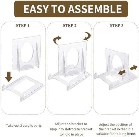 Adjustable Acrylic Display Easel Stand 24 Pieces