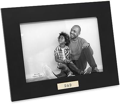 Isaac Jacobs 5x7 Wood Frame with Easel and Hanging Tabs for Dad