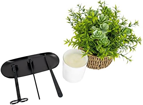 4 Piece Candle Care Tool Set Matte Black Stainless Steel