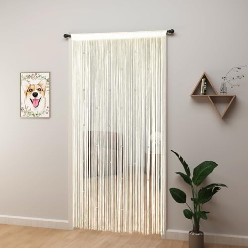 YIIBAII Beaded Curtain Panels for Doorways