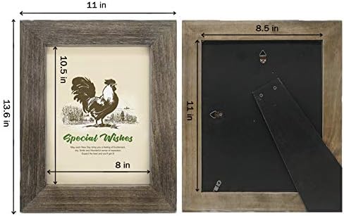 IKEREE 85x11 Rustic Farmhouse Picture Frame