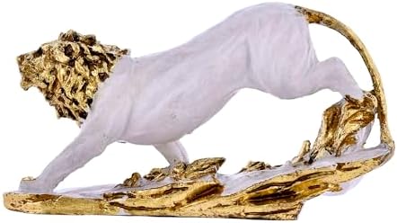 Handcrafted Lion Black Statue Home Decor Showpiece
