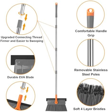 KeFanta 53 Indoor Broom with Squeegee 1