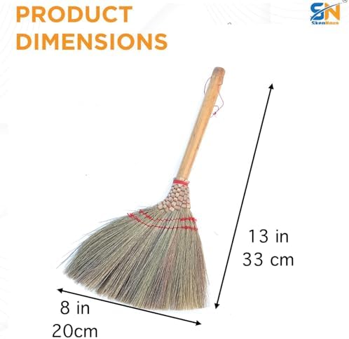 13 Inch Handmade Duster Brush Broom - Eco-Friendly and Versatile