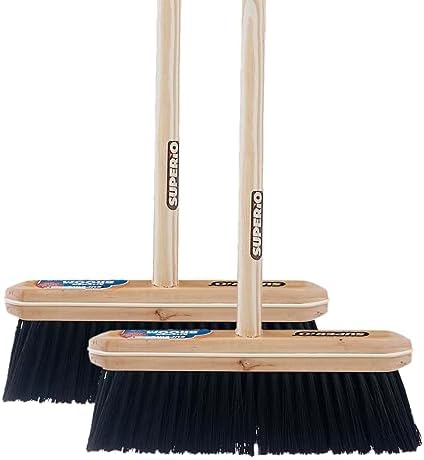 Superio Kitchen Broom 2-Pack Heavy Duty