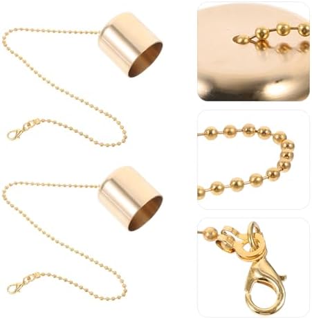 Ciieeo Brass Candle Snuffer with Chain and Cover