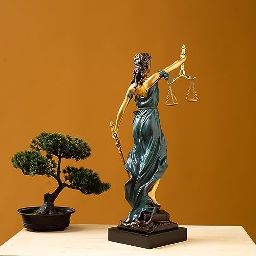 REALONG 192 Lady Justice Bronze Statue