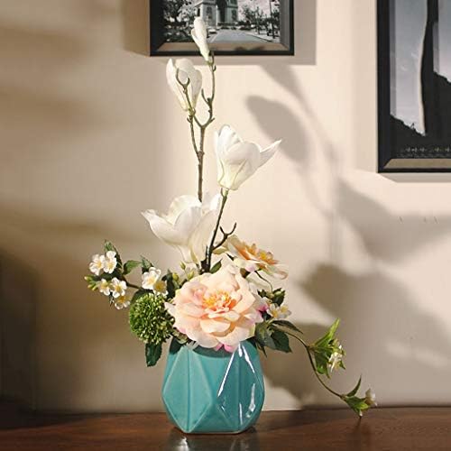 Artificial Magnolia Flower in Pot Romantic Silk Decoration