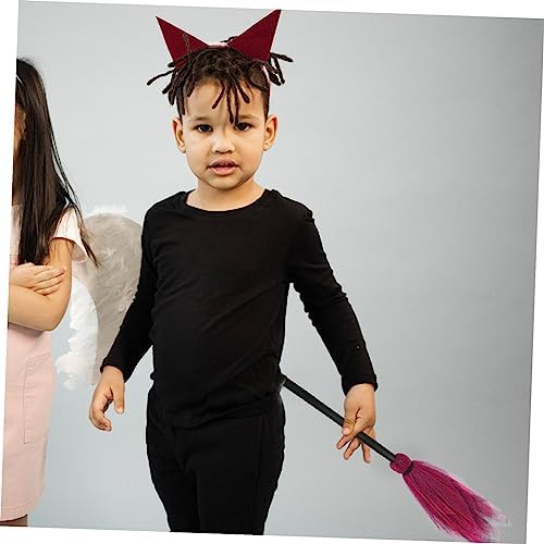 Ipetboom Halloween Witch Broom Decor Prop