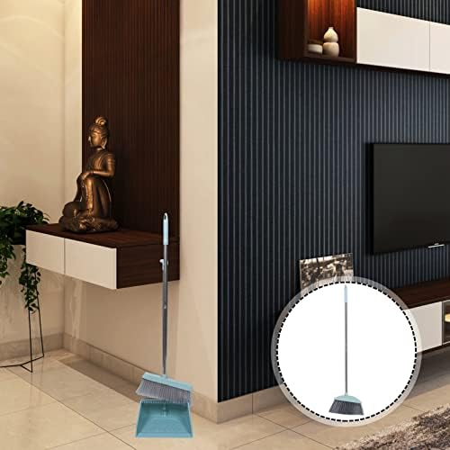 Zerodeko Durable Metal Handle Broom