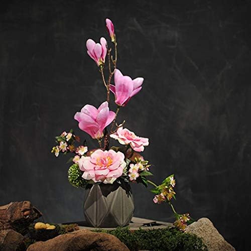 Artificial Magnolia Flower in Silk Pot Romantic Home Decor