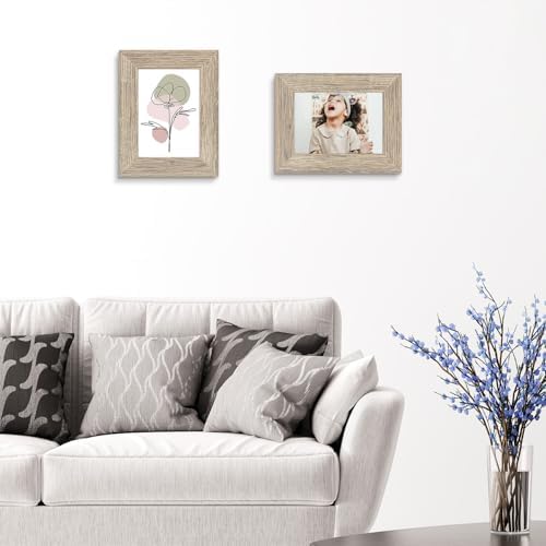 Golden State Art 5x7 Picture Frame 2 Pack Beige 1