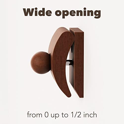 Crebri Wooden Quilt Hangers 4-Pack for Wall Displays Brown