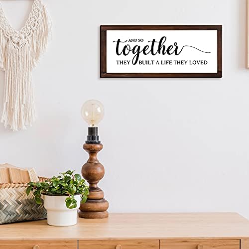 Jetec Together They Built A Life They Loved Wall Sign