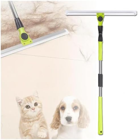 Magic Broom Sweeper with 51 Long Handle Squeegee for Floor Cleaning