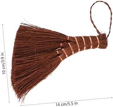 SECFOU 2pcs Natural Palm Broom for Home Cleaning 1