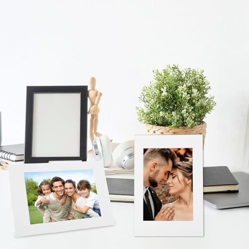 Oungy 100 Pack 4x6 Inch Paper Picture Frames with Stand