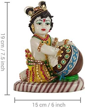 TIED RIBBONS 7 In Baby Krishna Statue Sculpture
