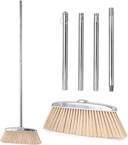 VOOWO 46 Heavy Duty Broom with Stainless Steel Handle