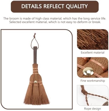 Ipetboom Mini Palm Broom - Natural Hand Broom for Small Spaces