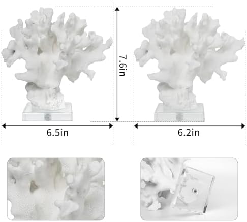 Artificial Coral Reef Decor White Statue RB1003W