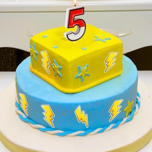 MUNIMJI 5th Birthday Cartoon Cake Candle