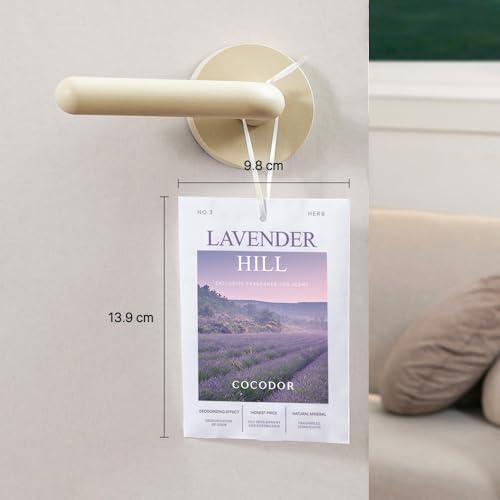 COCODOR 10 Pack White Floral Scented Sachets 1