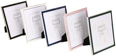 YiPinYin 8x10 Gold Metal Frame with Black Enamel Mount Set of 2